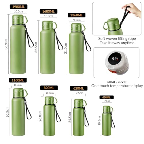 Double wall vacuum Leakproof stainless steel wide mouth insulated water bottle;tea tumbler with infuser