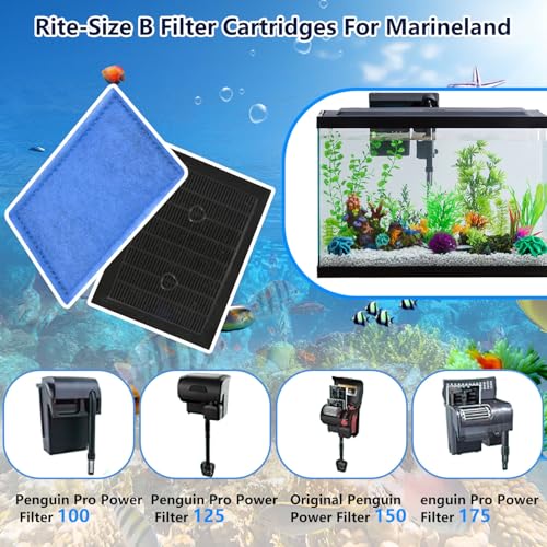 12 PCS Aquarium Filter Cartridge Filters (12 Count)