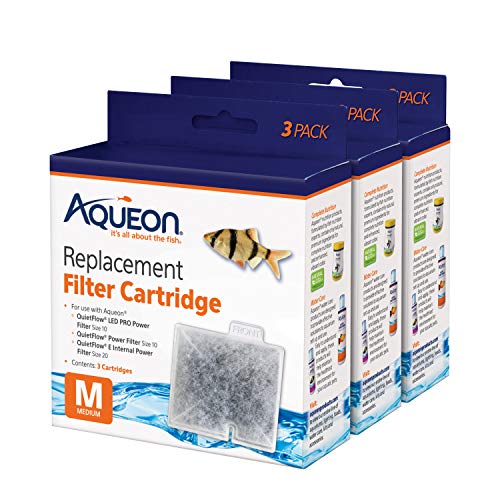 Genuine Aquarium Fish Tank Replacement Filter Cartridges Medium (9 Count)