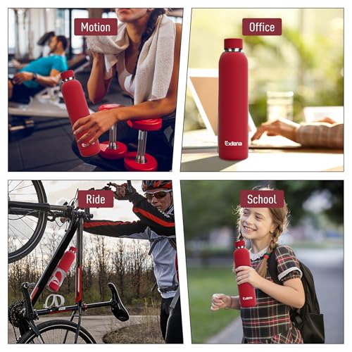 Slim Insulated Water Bottles for Travel 25oz with Clip