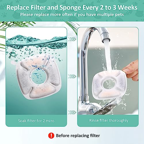 8 Pack Replacement Filters & Sponges Set for 67