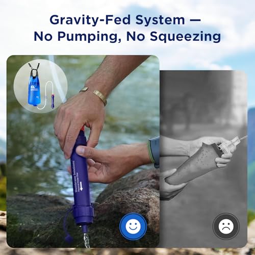 6L Gravity Water Filter Pro for Group Camping