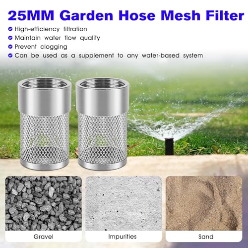 Inlet Suction Strainer Mesh Filter 25MM Water Hose Strainer for Livewell Pump