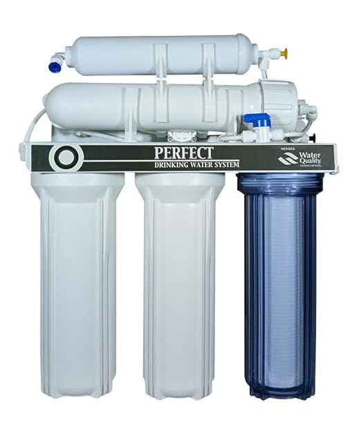 5-Stage Reverse Osmosis Water Filter System - 75 GPD RO Drinking Water Purifier with Auto Shut-Off Leak Detector - High-Efficiency Home Filter for Removing 1000+ Contaminants,