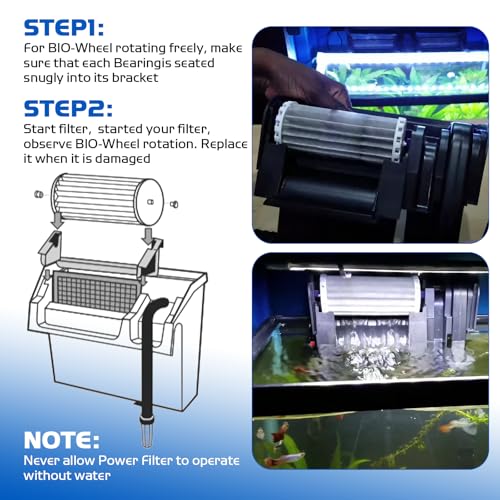 BioWheel Aquarium Filter Compatible with Marineland Penguin 350 200 Filter (4 Count)