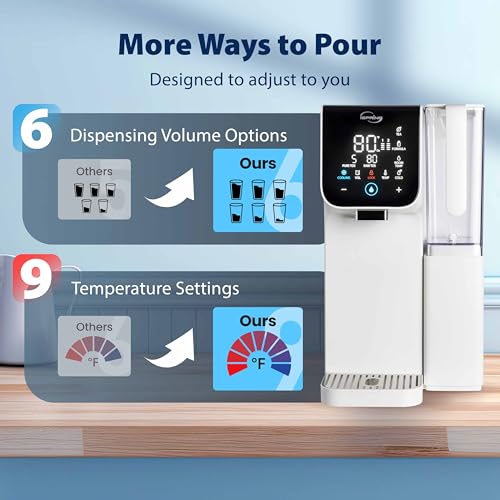RCD100HCW Alkaline Hot & Cold Countertop Reverse Osmosis System