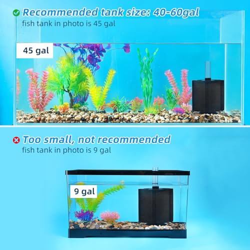 Aquarium Sponge Filter Breeding Fry Betta Shrimp Nano Fish Tank 4pcs (4 Count)