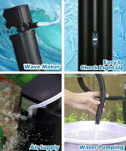 200GPH Aquarium Filter with 5W U