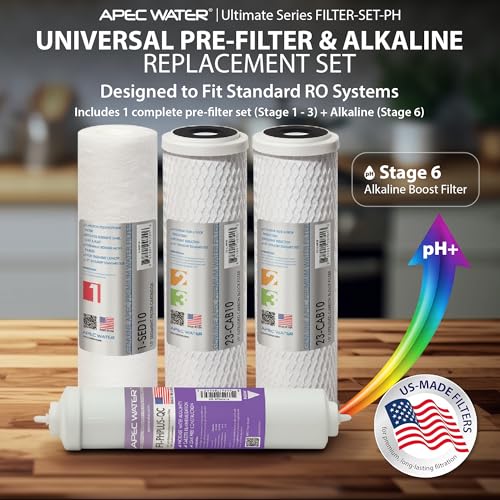 FILTER-SET-PH, RO Replacment Filter Set, 90 GPD, Alkaline