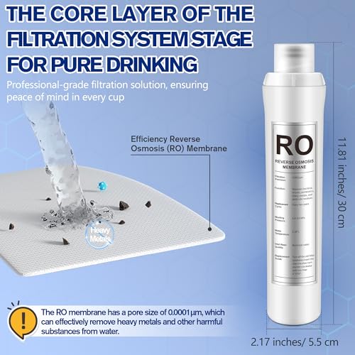 1 Pack RO Water Filter Replacement Compatible with Bluevua RO100ROPOT