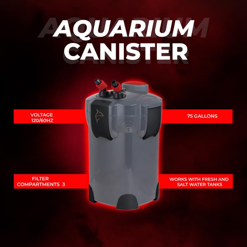 3 Stage 264 GPH Canister Filter with Super Quiet Vortex Easy Prime