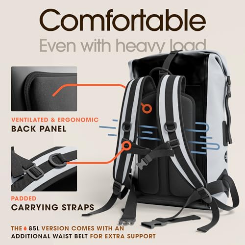 Waterproof Dry Bag Backpack 55L
