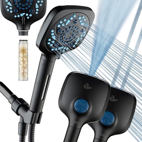 High Pressure 10 Spray Mode Filtered Showerhead