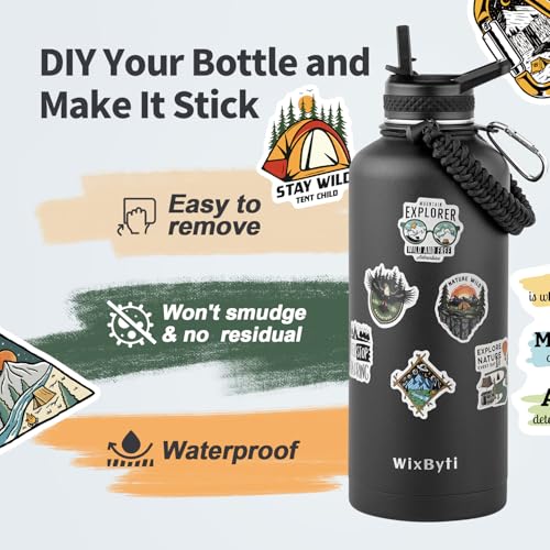 87 oz Insulated Water Bottle with Straw