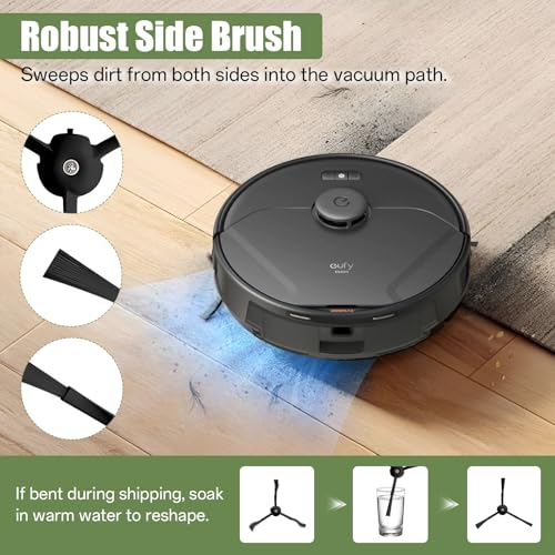 6 Pack Replacement Filters & 6 Side Brushes for eufy X8 Pro Robot Vacuum