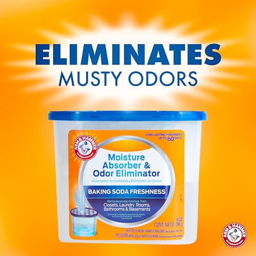Fragrance Free Refillable Moisture Absorber and Odor Eliminator 14 oz. Tub (42 Ounce)