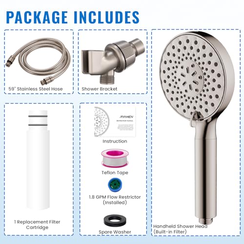 Filtered Shower Head with Handheld