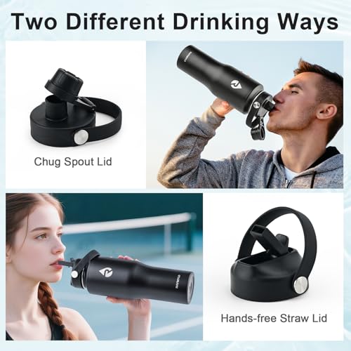 32 oz Insulated Water Bottle with Straw