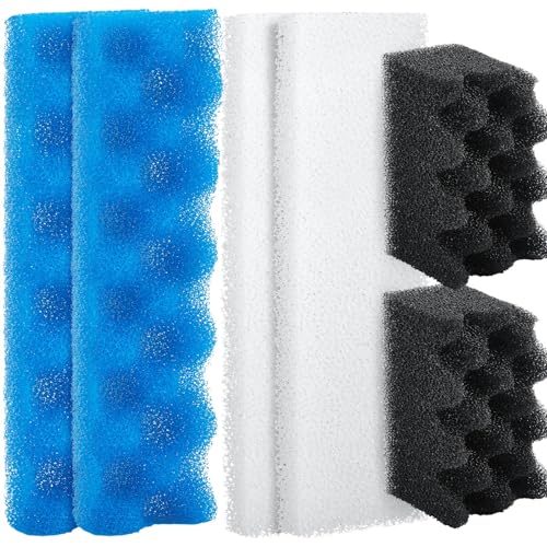 6 Pcs Aquarium Filters Bio Sponge Sets Compatible with Fluval 406 (6 Count)