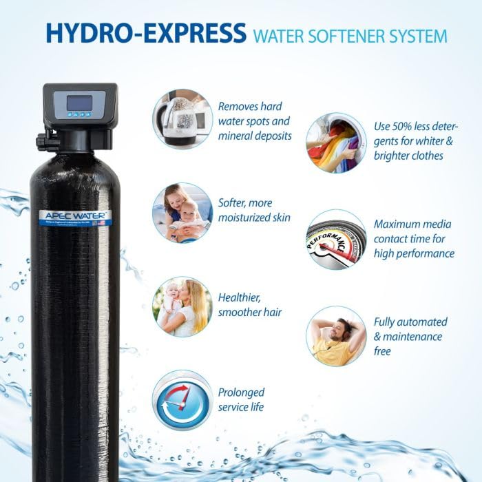SOFTENER-HE-30-FG, 30K Grains, Treats 1-3 Bathrooms