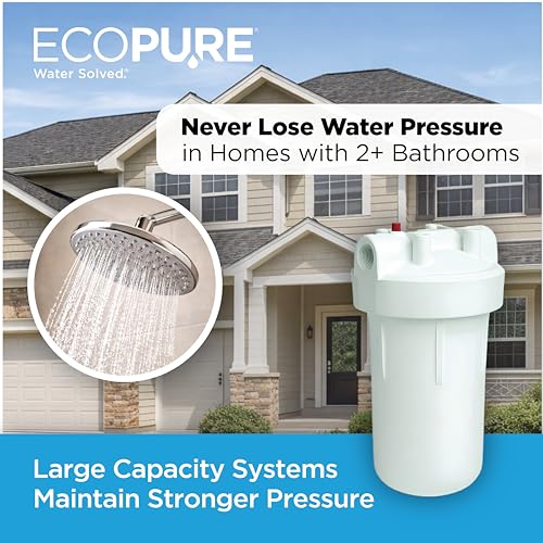 EPWO4 Universal Large Capacity Whole House Water Filter Housing