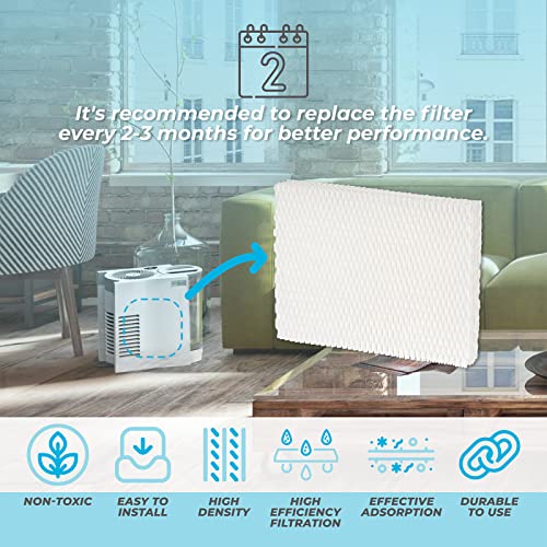 4 Pack MD1 0034 Humidifier Wick Filters Fit for Vornado Humidifiers