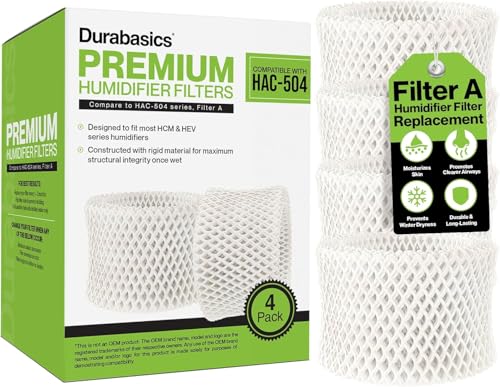4 Pack of Premium Humidifier Filters Compatible with Honeywell Humidifier Filters HAC (4 Count)