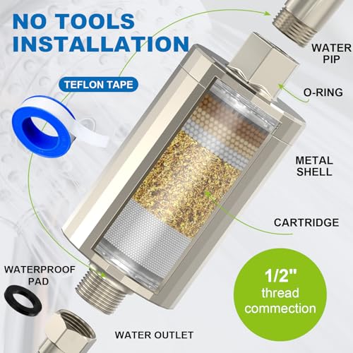 ALL METAL Shower Head Filter