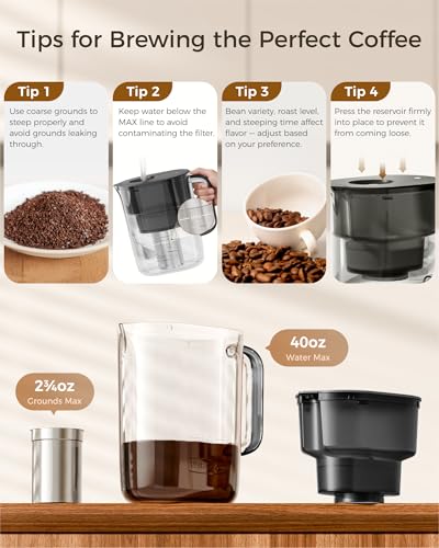 PT 10 Cold Brew Coffee Maker with 1 Magnesium Water Filter