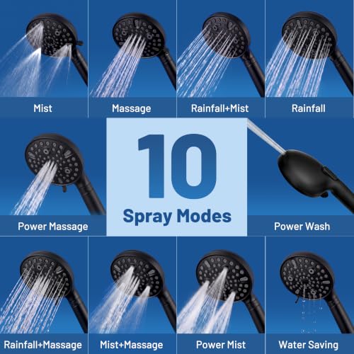 Dual Filtered Rain Shower Head Combo