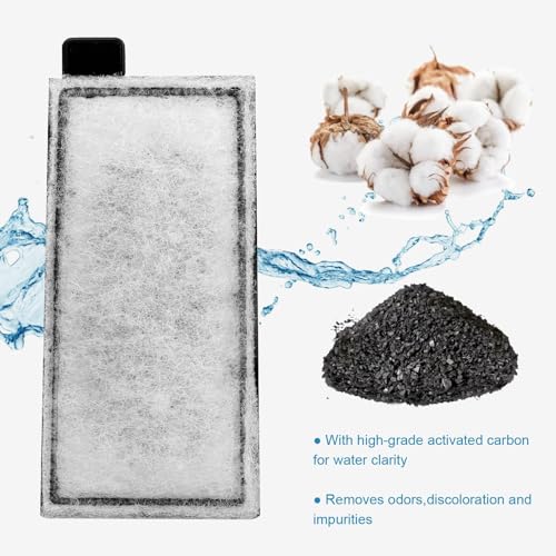 8 Pack Aquarium Filter Cartridge Replacement Fish Tank Filter Cartridge for Aquarium Internal Filter (8 Count)