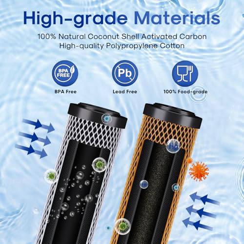 20" x 2.5" Whole House CTO Carbon Water Filter Cartridge (2 Count)