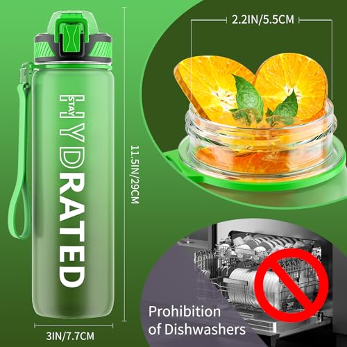 Water Bottle with Straw