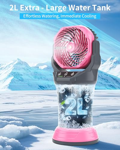 Portable Misting Fan with RGB Ambient Light
