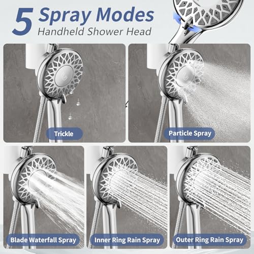 Filtered Rain Shower Head with Handheld Spray Combo