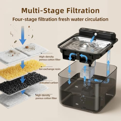 Wireless Cat Water Fountain Battery Operated