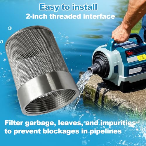 2inch 304 Stainless Steel Filter Head with Internal Thread Diameter of 58mm Connected to DN50 2