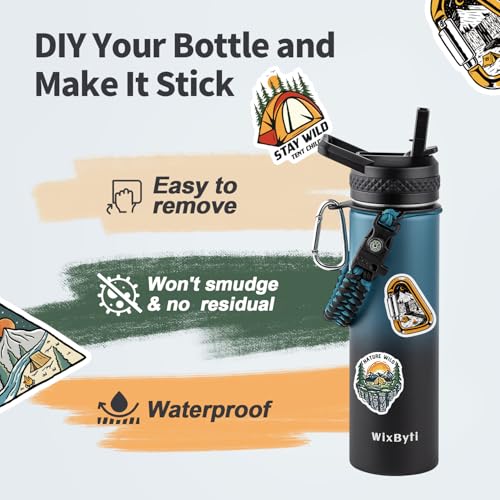 20 oz Insulated Water Bottle with Straw