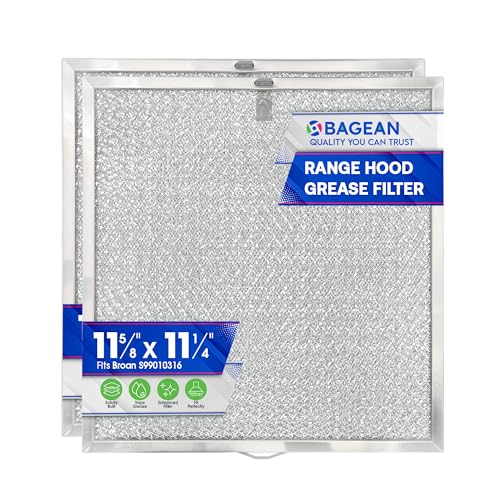 Stove Vent Filter 11.6” x 11.2” BPQTAF Fits Nutone Broan Range Hood Filter (2 Count)