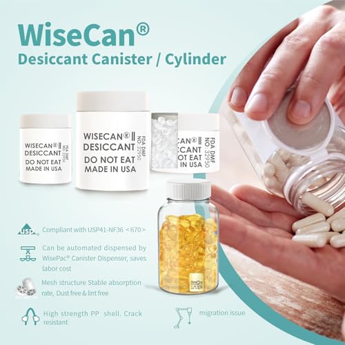 1 Gram 1000 Pack Silica Gel Canister