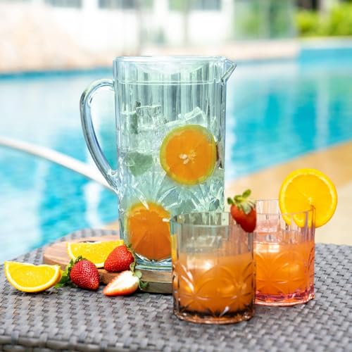 Shatterproof Tritan Plastic Water Pitcher With Lid