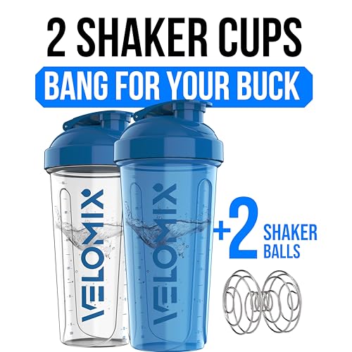 2 Pack 28oz Protein Shaker Bottle (2 Count)