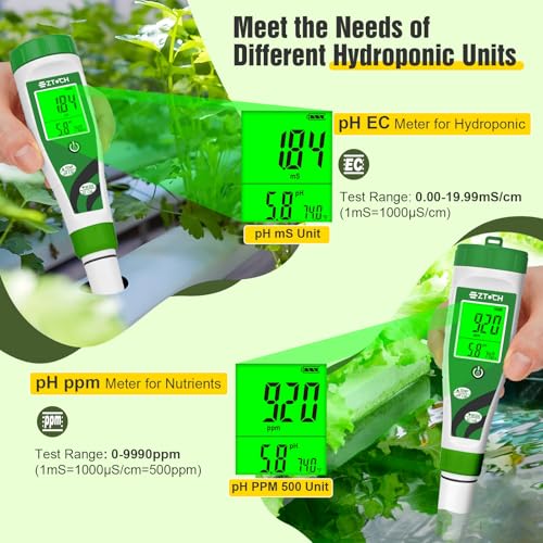 Hydroponic pH EC Meter
