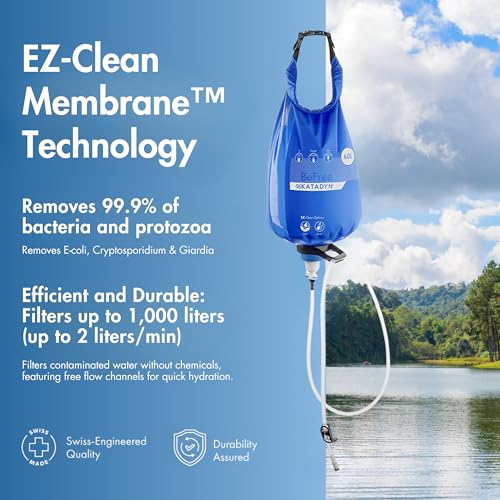 BeFree Gravity Water Filter 6L for Camping & Group Use