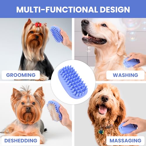 Bath Brush for Pet Grooming & Massage