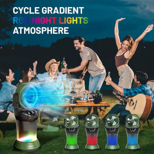 Portable Misting Fan with Remote & 30000mAh Rechargeable