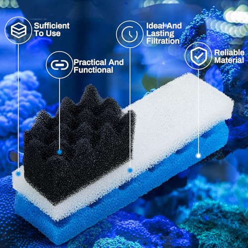 6 Pcs Aquarium Filters Bio Sponge Sets Compatible with Fluval 406 (6 Count)