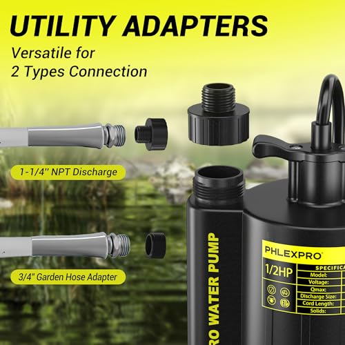 1 2HP Automatic Submersible Sump Pump