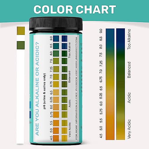 pH Test Strips for Urine and Saliva (150 Count)