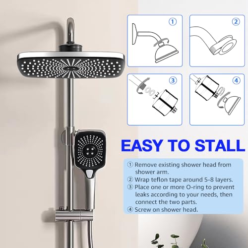 Matte Black Showerhead Filter